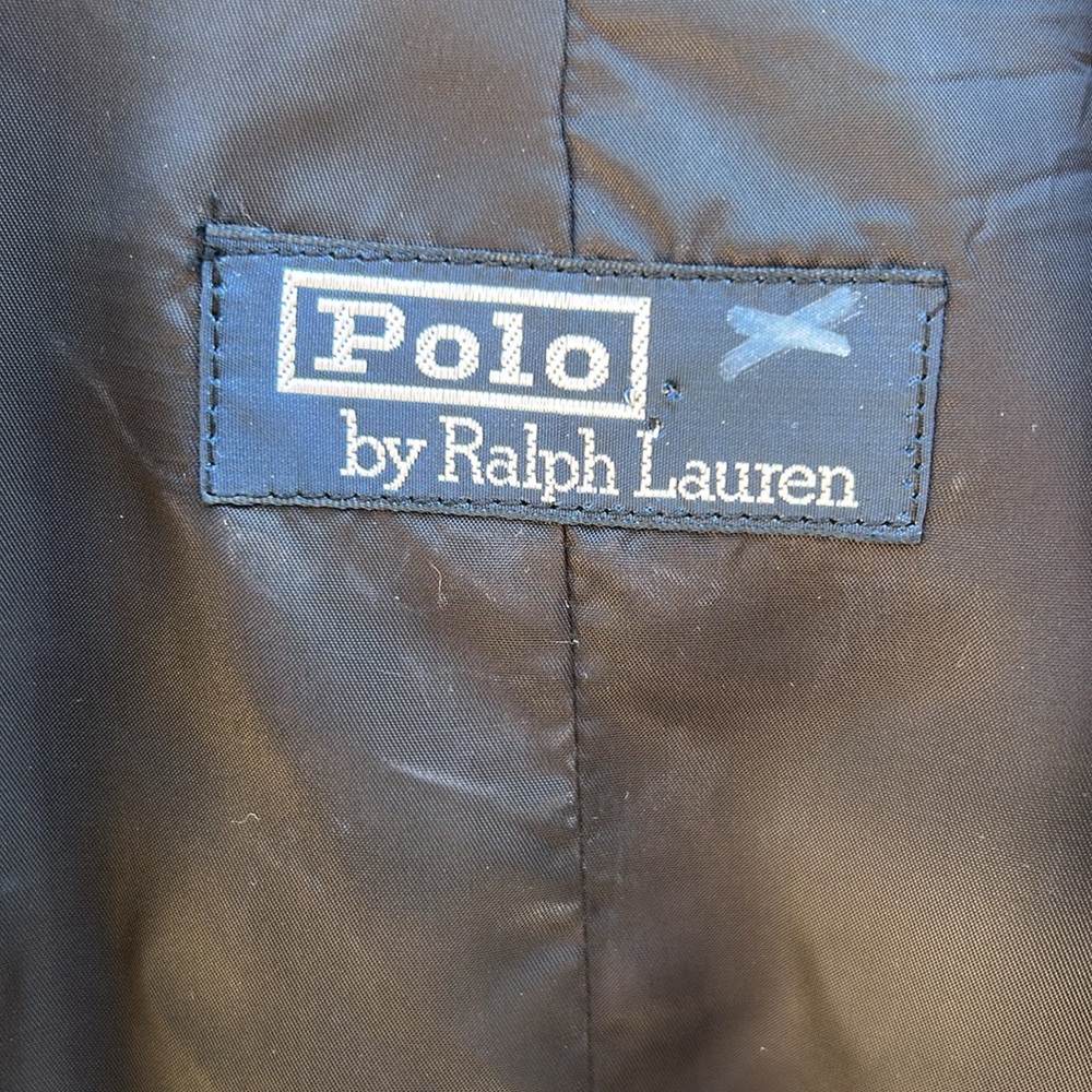 Polo Ralph Lauren vest black silk formal evening dress single breasted unique - Picture 10 of 17